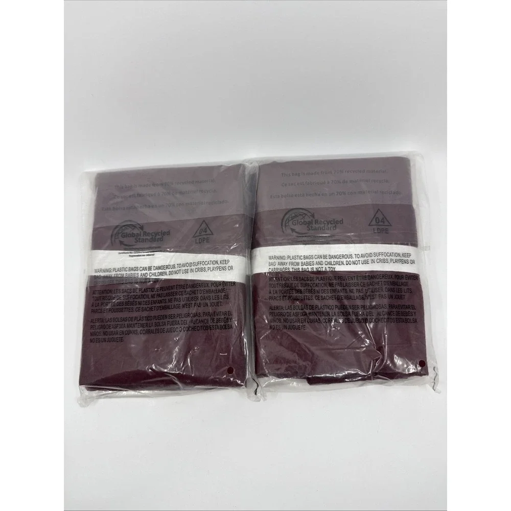 Pottery Barn Merlot Euro Belgian Flax Linen Shams Set Of 2 26